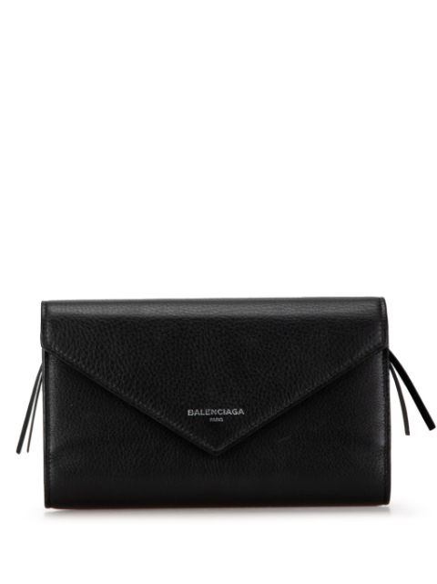 Balenciaga 21st Century Papier Leather Zip Around Money Wallet long wallets Women