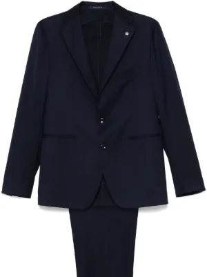 ヴァレンティノ ガラヴァーニ シングル ウール シルクセットアップスーツ Valentino Garavani シングルスーツ | ブルー | FARFETCH JP