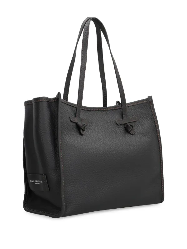GIANNI CHIARINI Marcella Leather Tote Bag | Black | FARFETCH GR