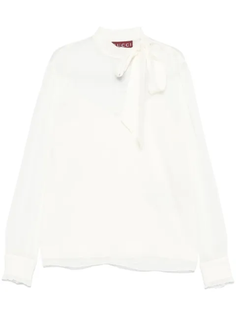 Gucci silk georgette blouse