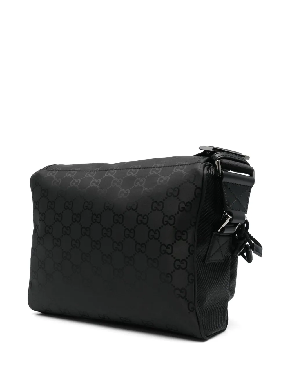 Gucci medium GG messengertas met patroon Zwart