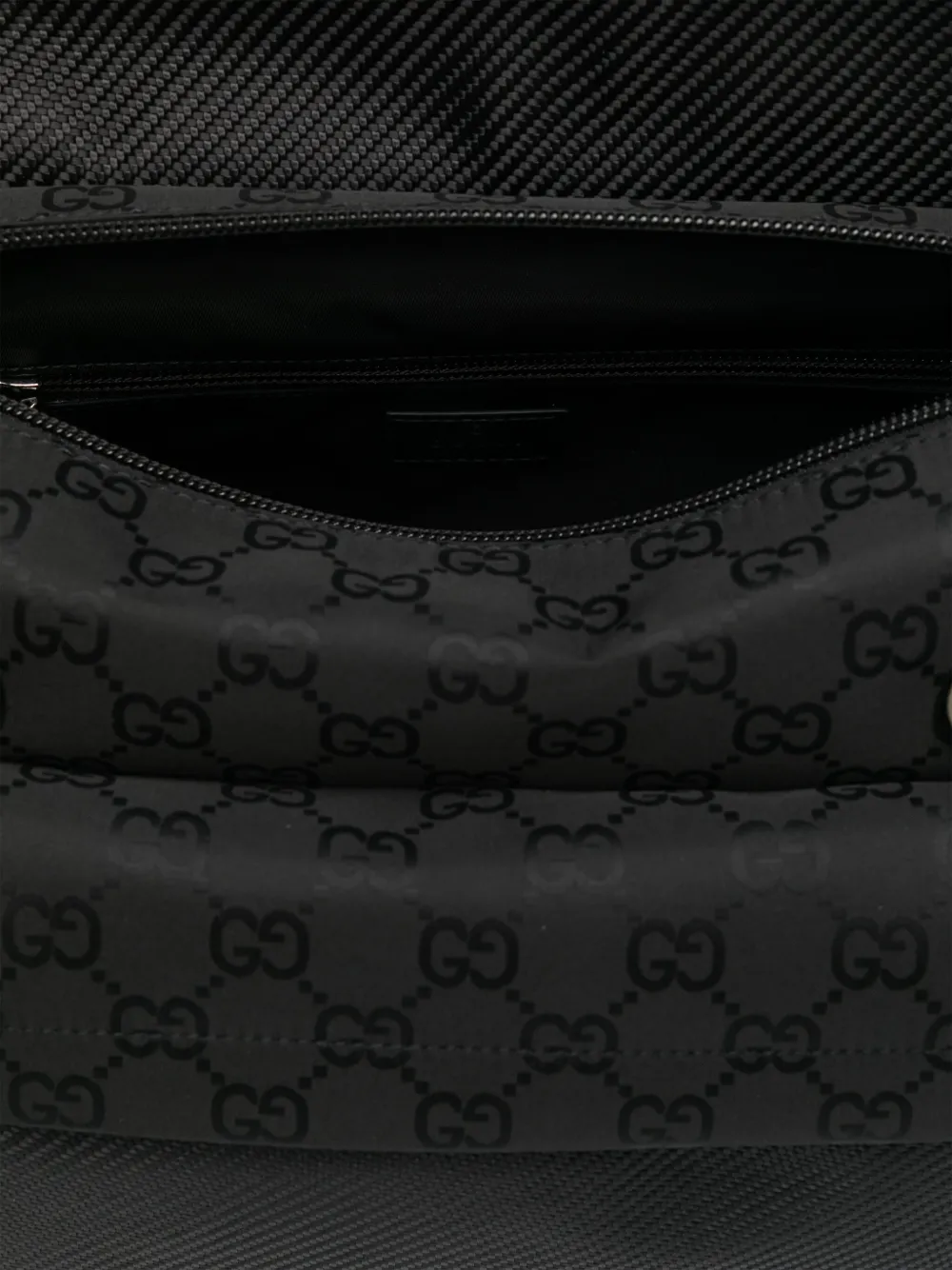 Gucci medium GG messengertas met patroon Zwart