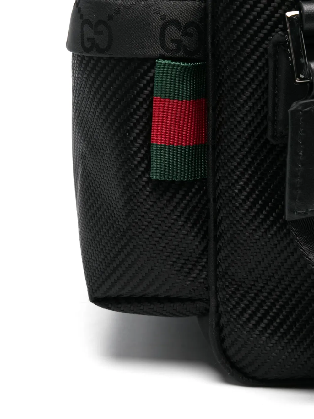Gucci medium GG messengertas met patroon Zwart
