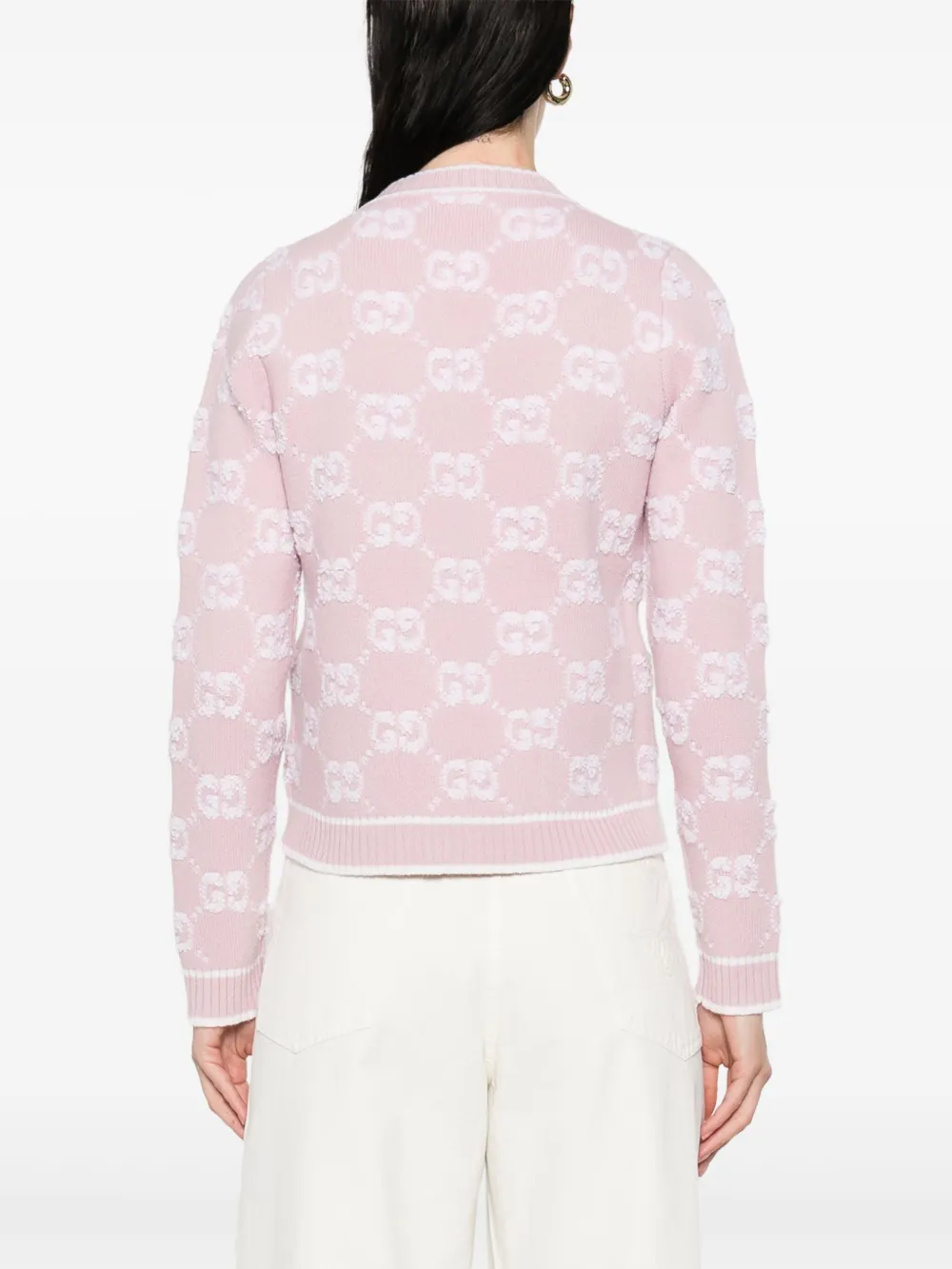 Gucci Vest met logo jacquard Roze