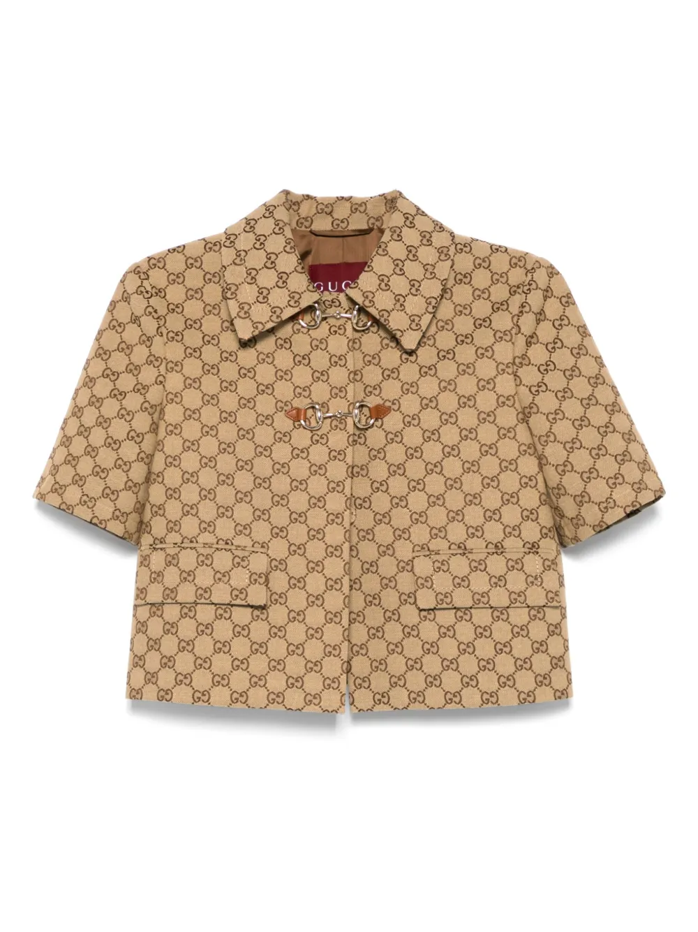 Gucci Gg Supreme Horsebit-detail Jacket