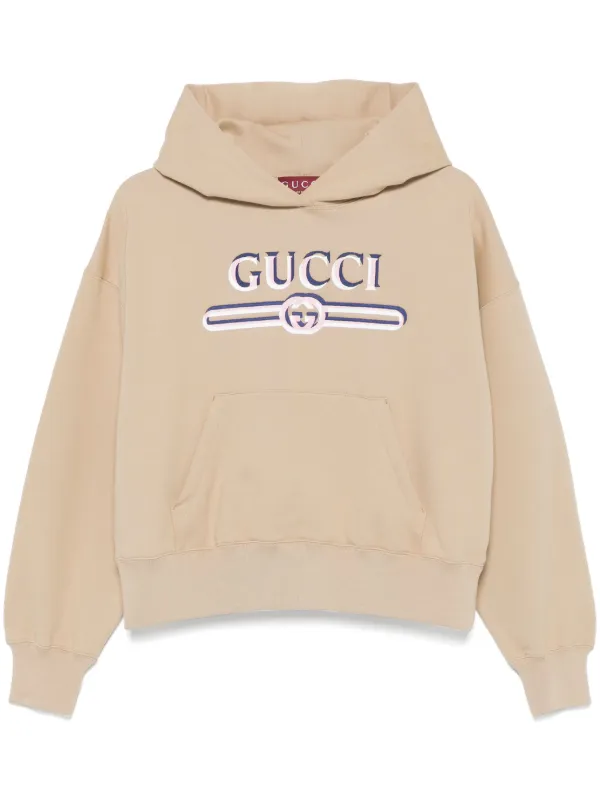Gucci logo-print Hoodie Brown FARFETCH PH