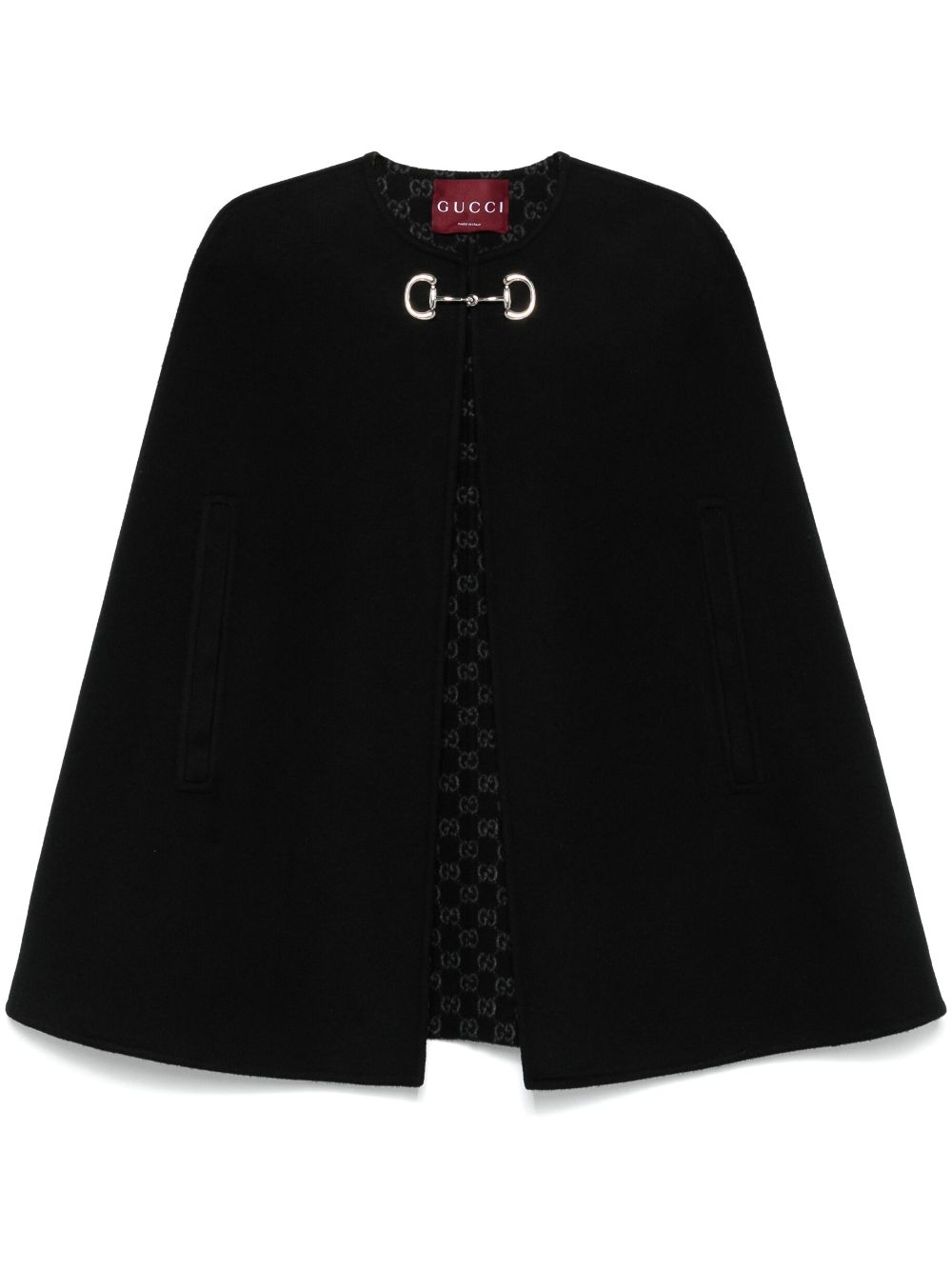 Gucci Cape met horsebit Zwart