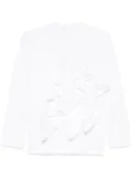Comme Des Garçons ruffled T-shirt - White