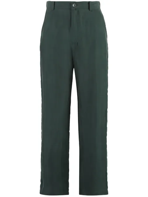 P.A.R.O.S.H. pantalones de seda rectos