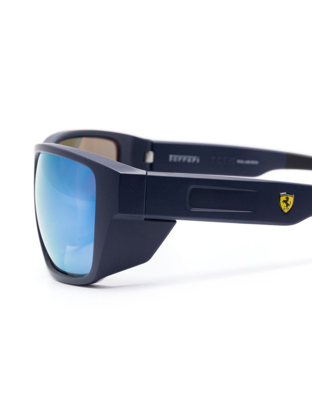 Shop Ferrari Biker-style Frame Sunglasses In Blau