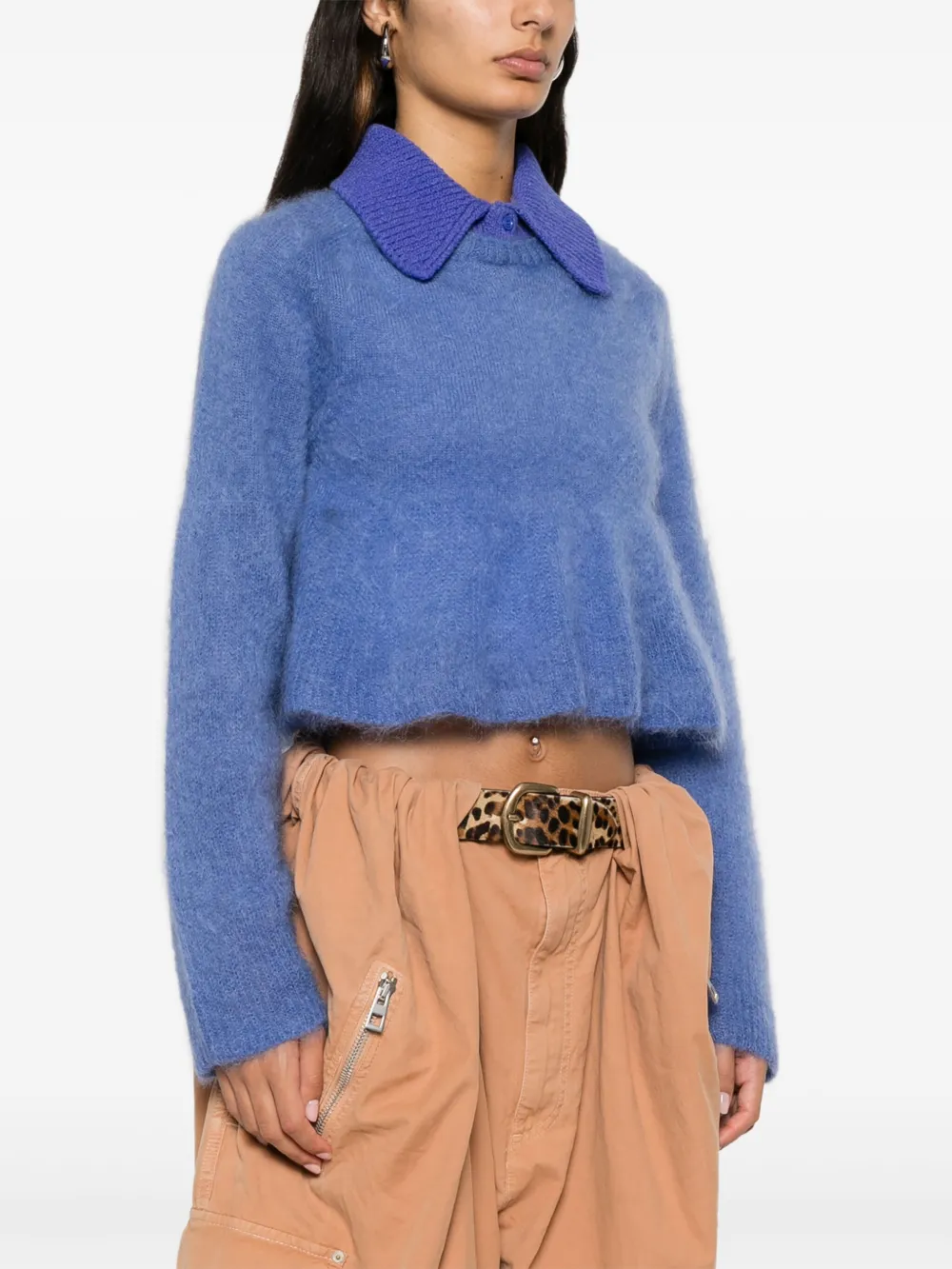 LOEWE Polotrui met geborstelde afwerking Blauw