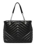 Armani Exchange matelassé-effect tote bag - Black
