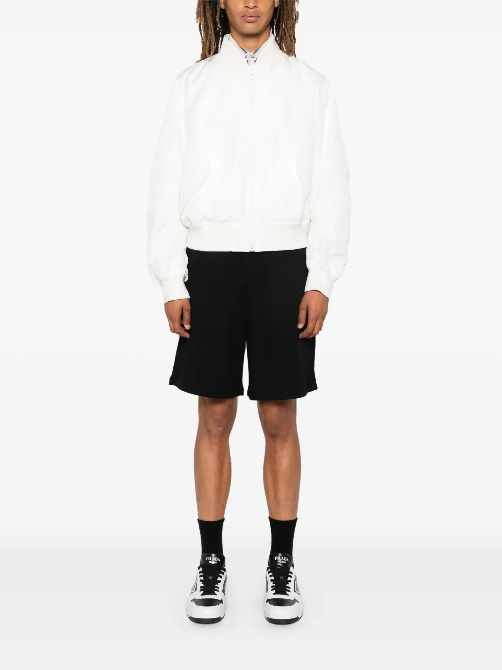 Haider Ackermann x Fila bomberjack met reflecterend logo - Wit
