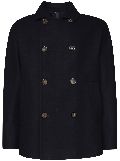 Hevo wool military jacket - Black