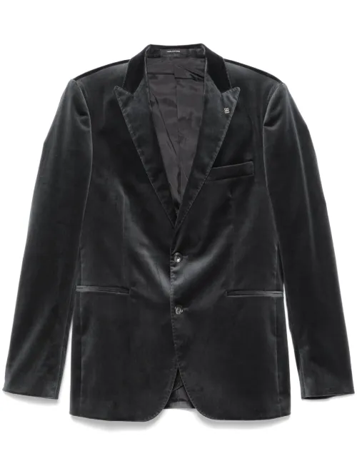 Tagliatore blazer en velours - Gris - Tagliatore - Modalova