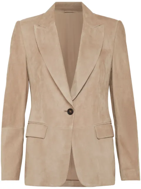 Brunello Cucinelli suede blazer
