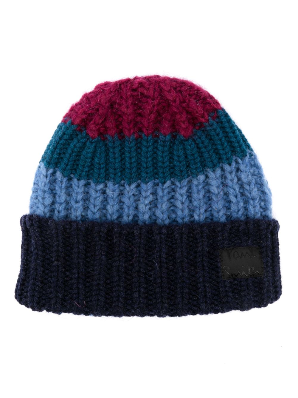 Paul Smith striped beanie - Blue