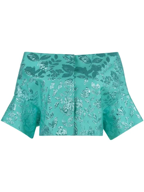P.A.R.O.S.H. floral jacquard blouse