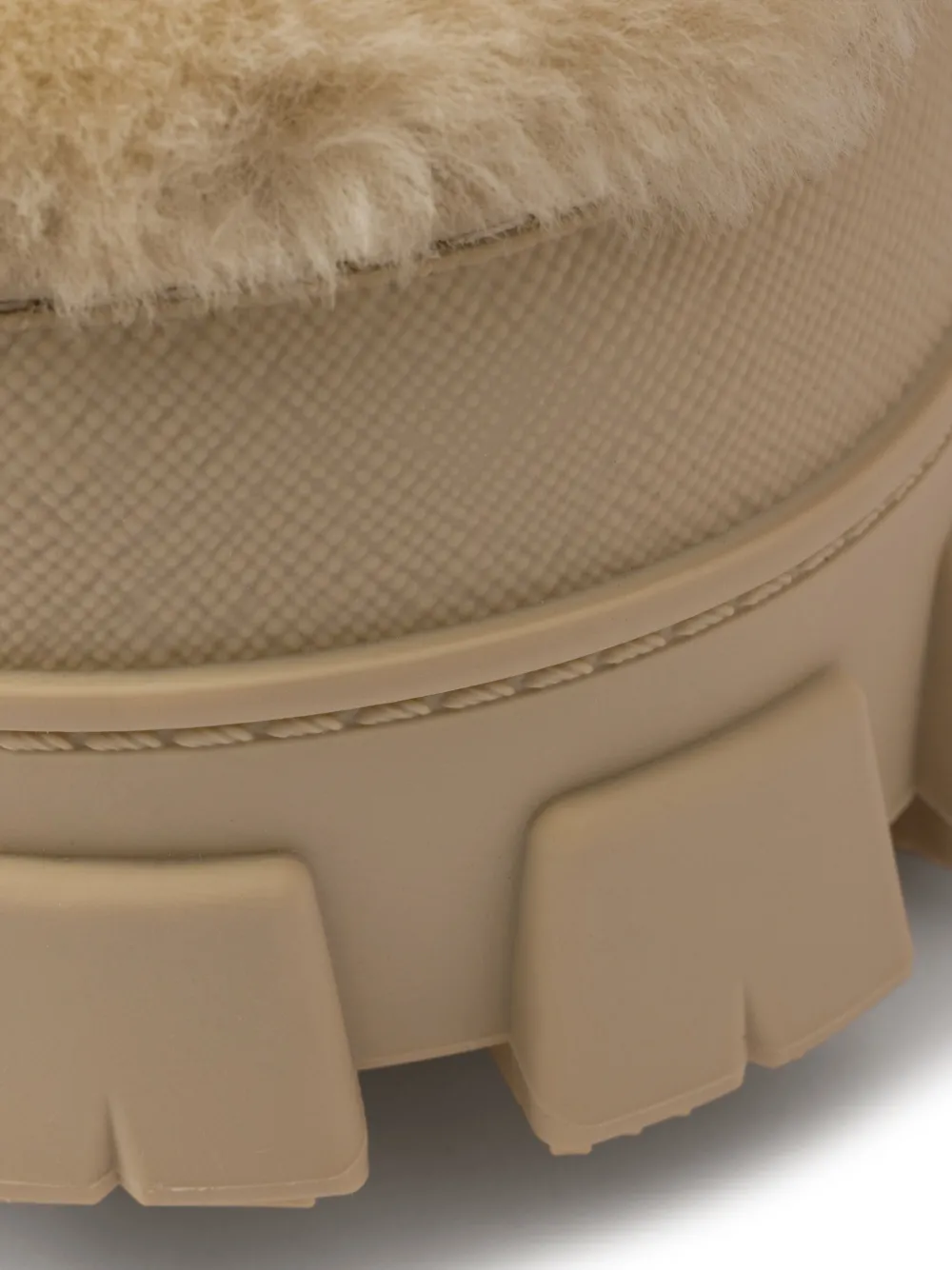 Prada Après Ski Shearling Boots | Neutrals | FARFETCH