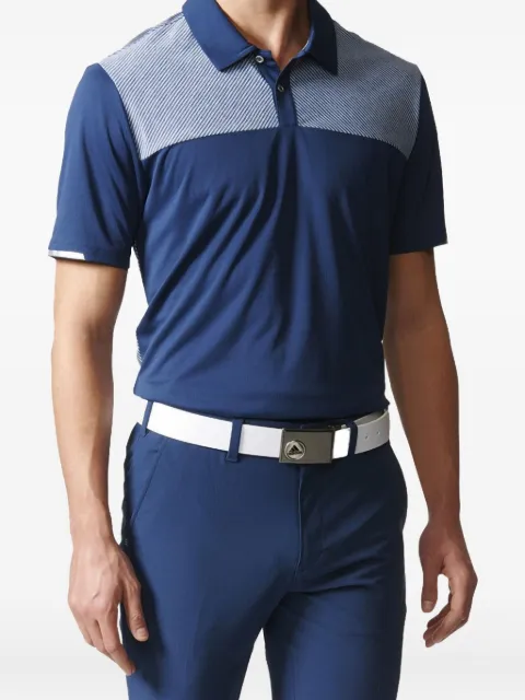 adidas Climachill Heather Block "Blue" golf polo shirt
