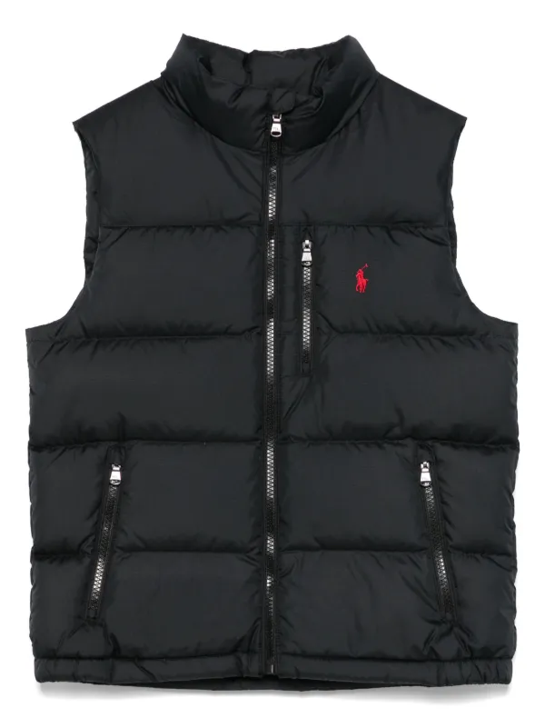 POLO RALPHLAUREN　PADDED VEST (BLACK) 美品 POLO RALPH LAUREN KIDS Quilted Gilet | Black | FARFETCH CA