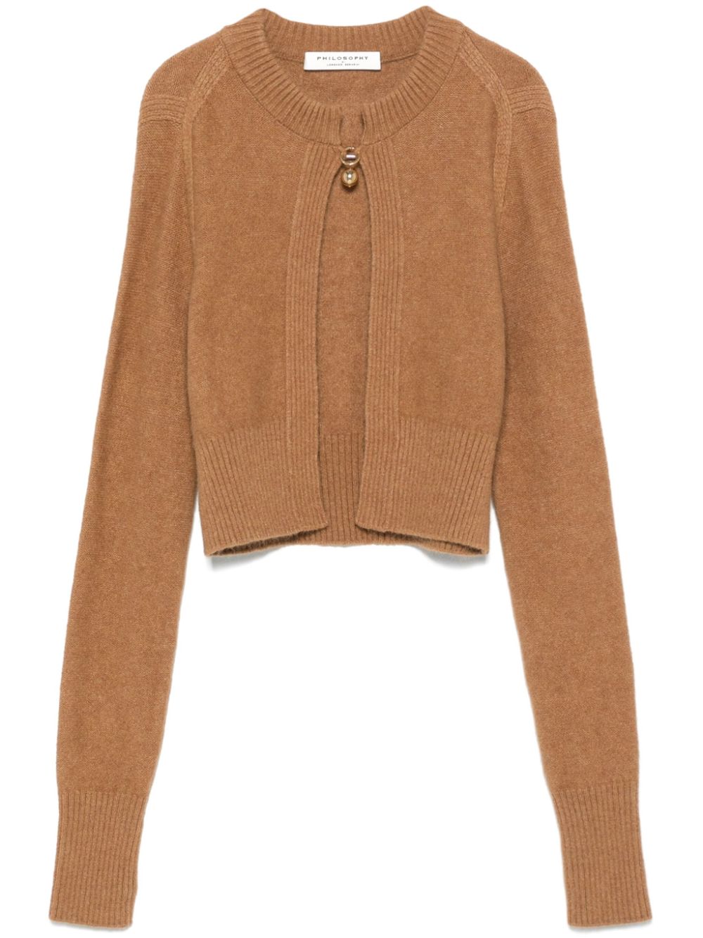 Philosophy Di Lorenzo Serafini cropped cardigan - Brown