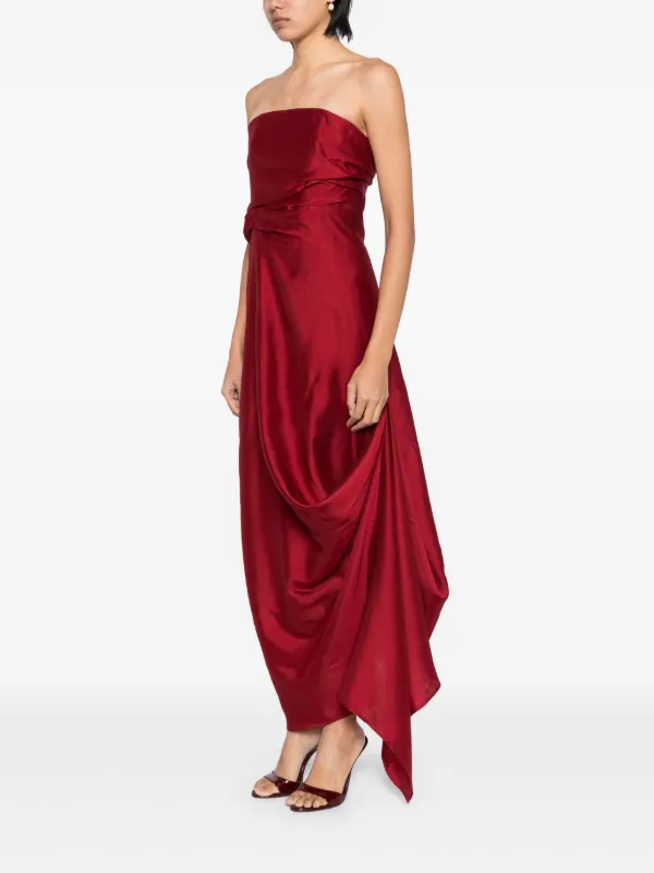 Staud red dress on sale