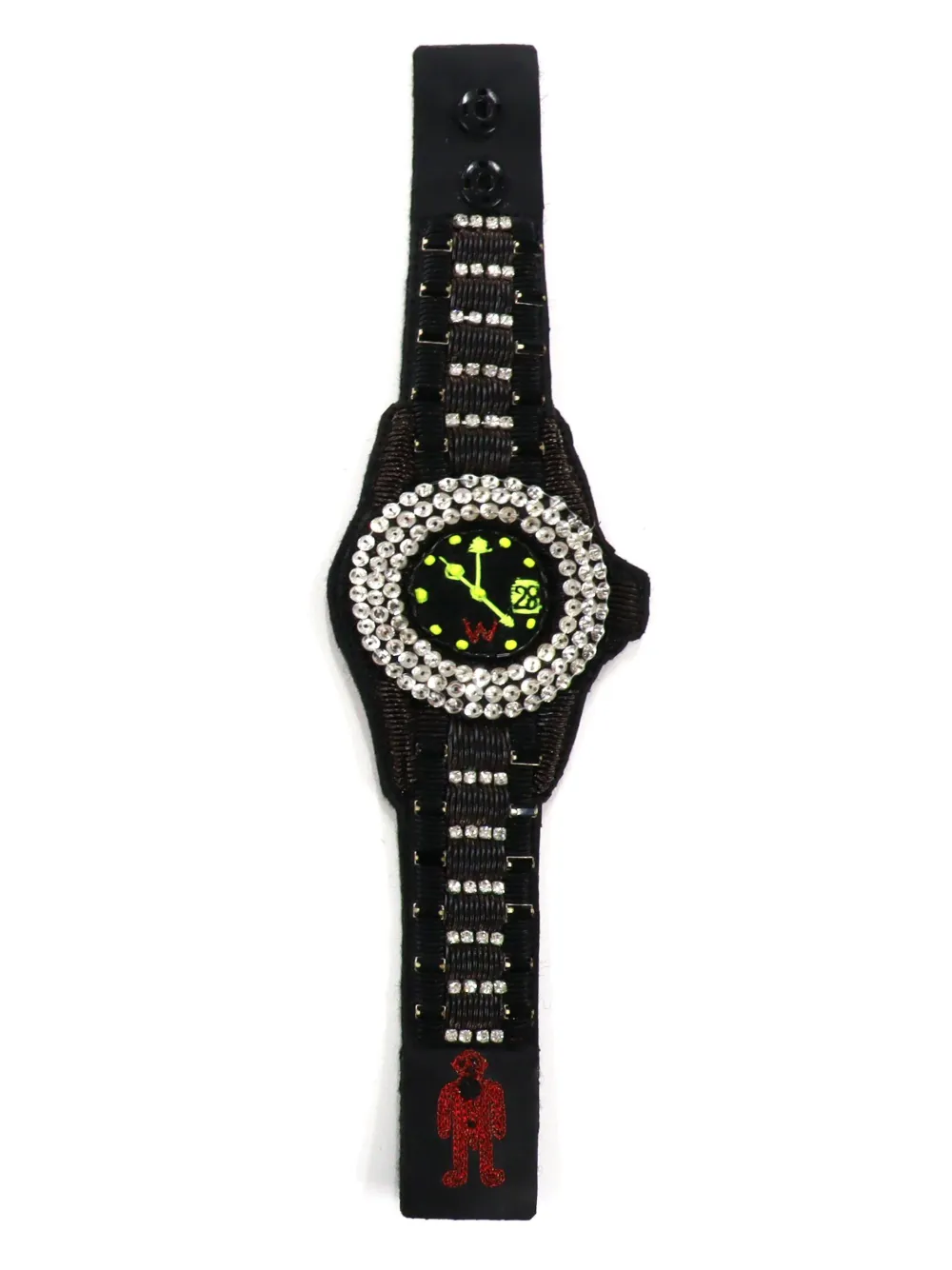 Walter Van Beirendonck Diamond ブレスレット - ブラック Walter Van Beirendonck Diamond ブレスレット - ブラック