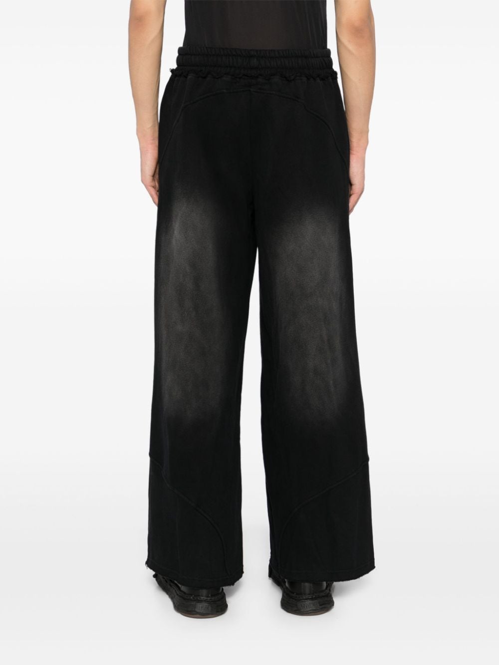 Shop Untitled Artworks Panelled Track Pants In Black