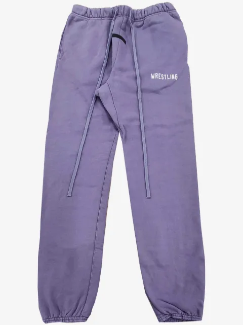 FEAR OF GOD ESSENTIALS slogan-print track pants