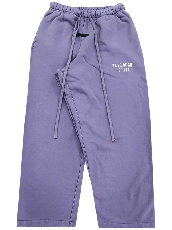 FEAR OF GOD ESSENTIALS logo-print Track Pants Purple
