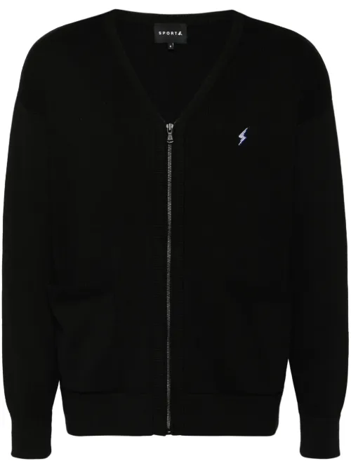 Cardigan à logo brodé - SPORT b. by agnès b. - Modalova