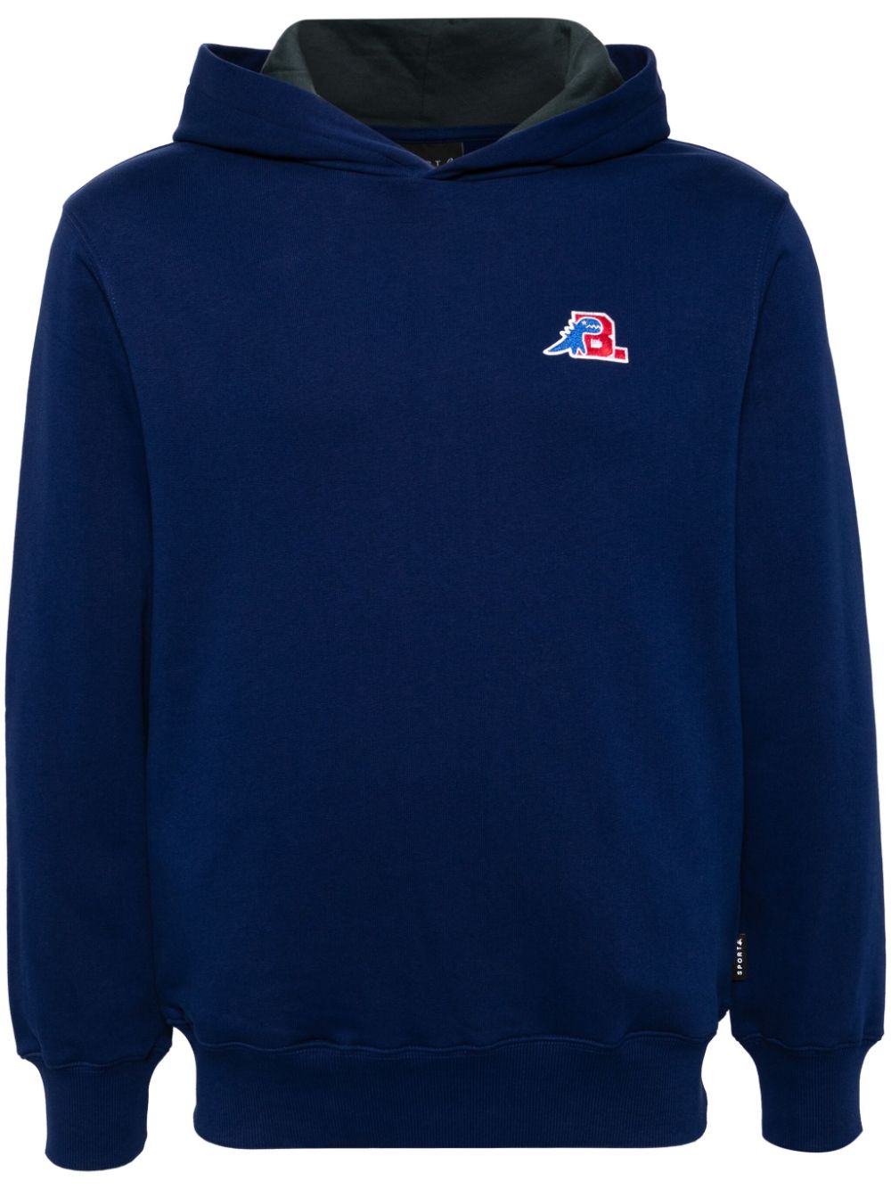 Shop Sport B. By Agnès B. Logo Patch Hoodie In Blue