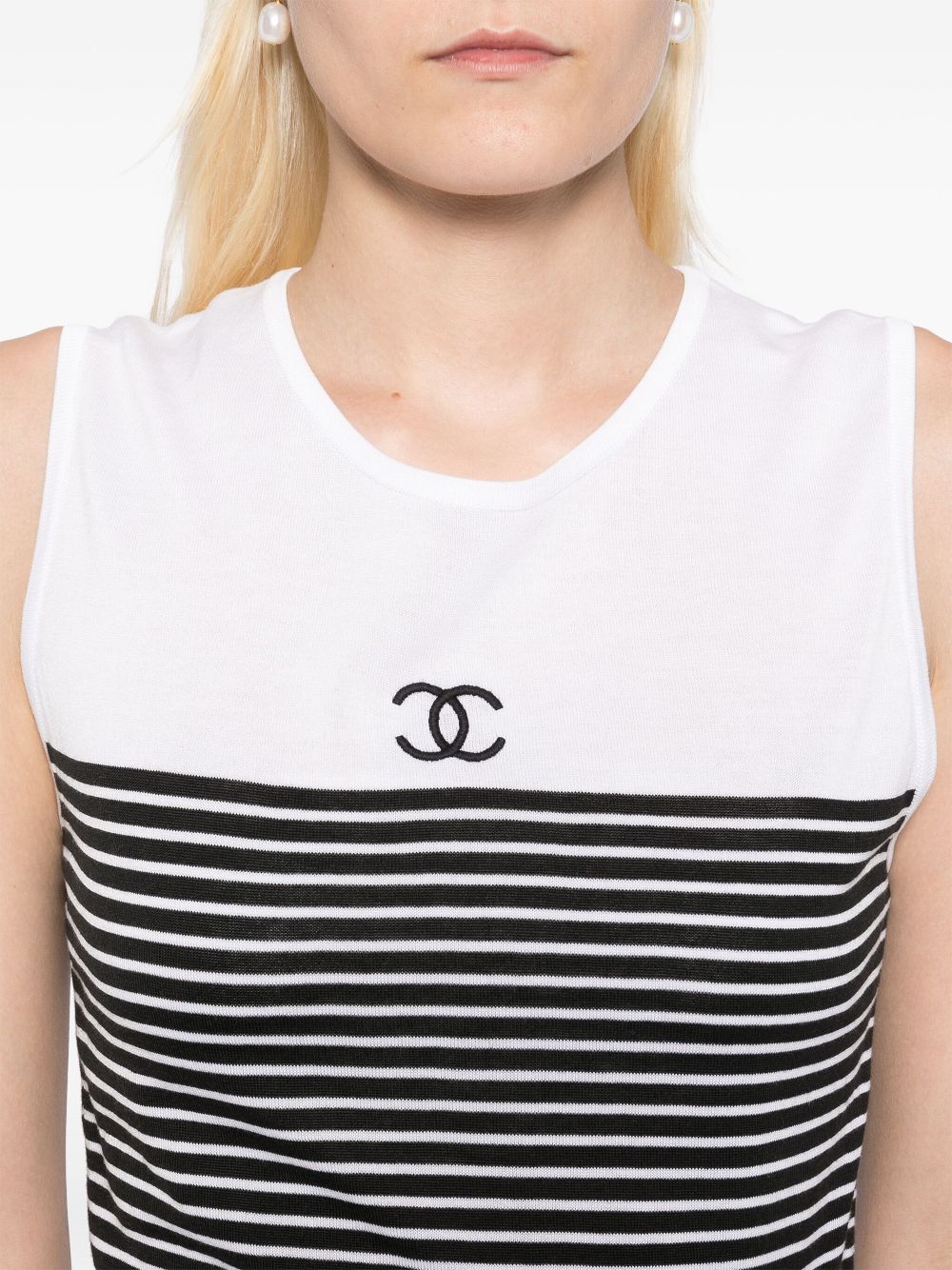 Cheap HOT SALE CHANEL 1990-2000s CC top Women