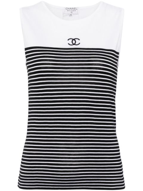 CHANEL 1990-2000s CC top Women