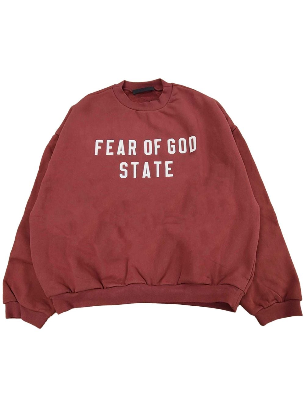 slogan-print sweatshirt