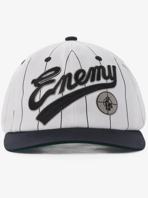 SAINT MXXXXXX x Public Enemy logo-appliqué cap