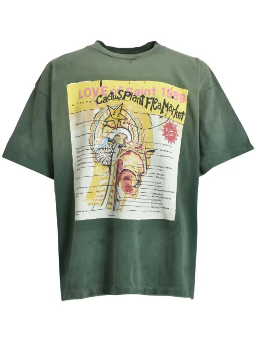 X Cactus Plant Flea Market t-shirt à imprimé graphique - SAINT MXXXXXX - Modalova
