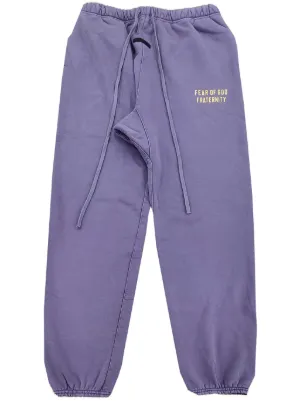 9fear of god 4th collection trackpant FEAR OF GOD ESSENTIALS logo-print Track Pants | Purple | FARFETCH PT