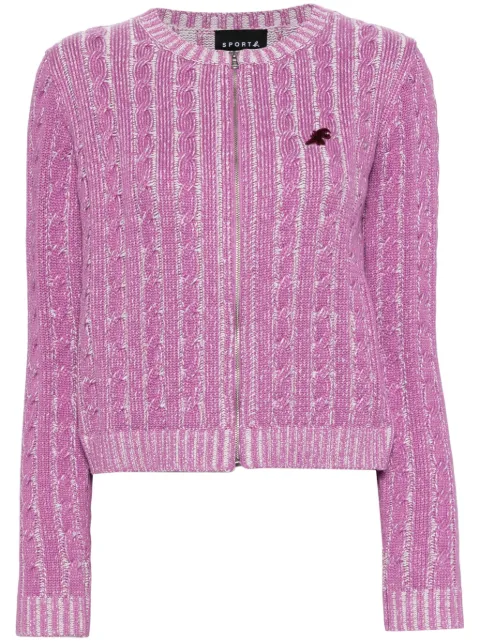 SPORT b. by agnès b.  appliqué-logo cardigan