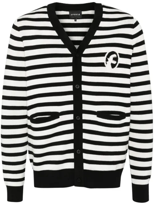 Cardigan à rayures horizontales - SPORT b. by agnès b. - Modalova