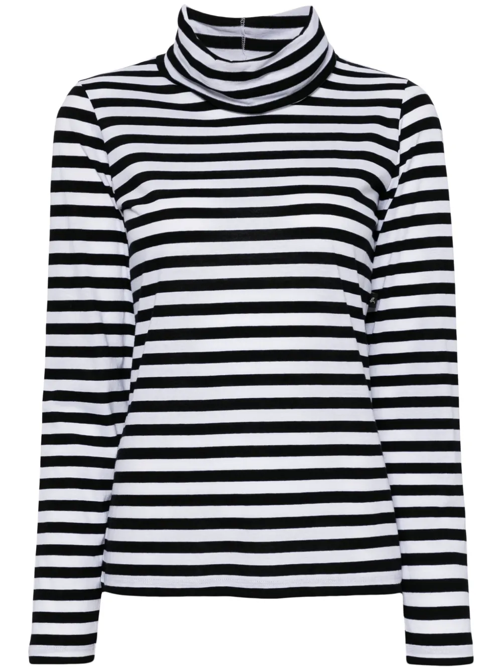 agnès b.  striped transformable T-shirt | Black | Image 1