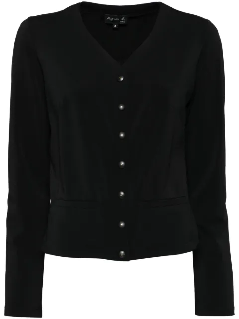 agnès b.  V-neck long-sleeves cardigan