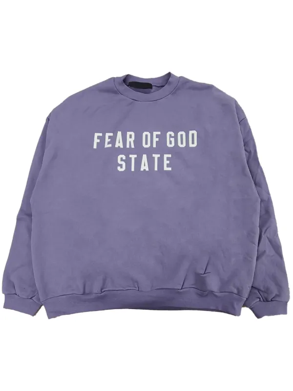 FEAR OF GOD ESSENTIALS ロゴ スウェットシャツ | パープル | FARFETCH JP