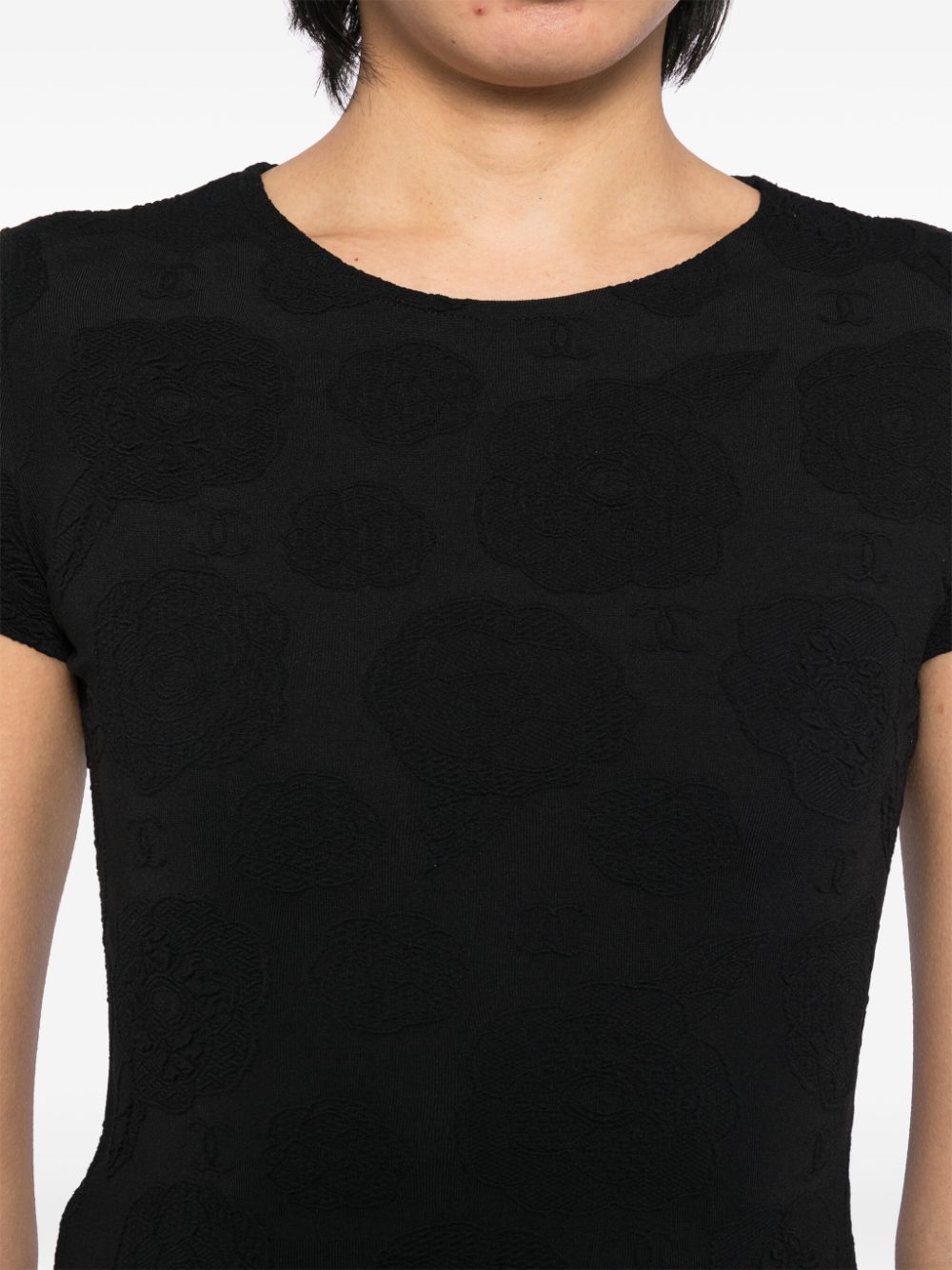 CHANEL 1990-2000s floral T-shirt Women