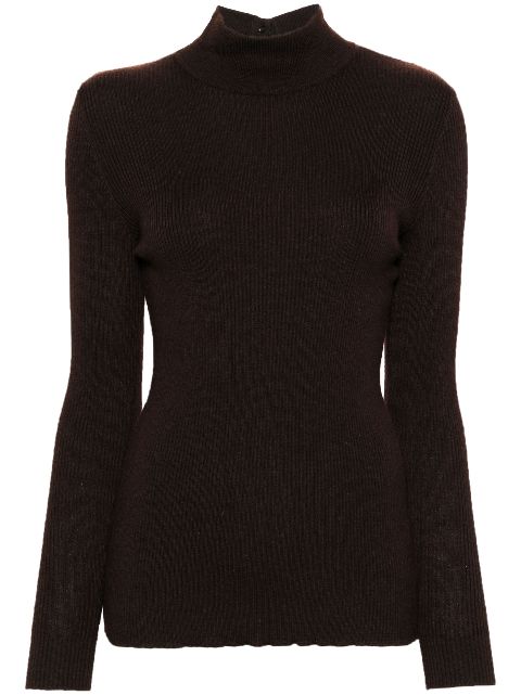 HOT SALE CHANEL 1995 ribbed-knit jumper Women