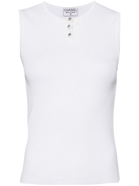 HOT SALE CHANEL 1990-2000s CC tank top Women