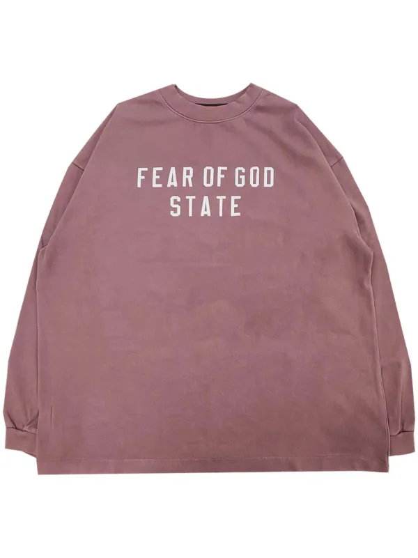 FEAR OF GOD ESSENTIALS logo-print Sweatshirt Pink FARFETCH JO