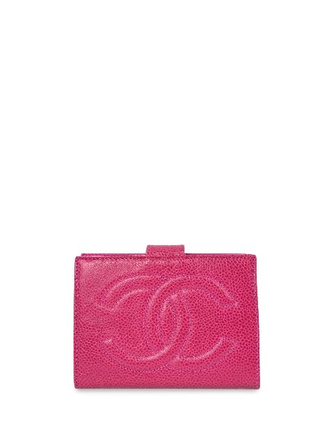 HOT SALE CHANEL 1995 CC-stitch wallet Women