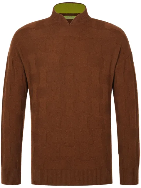 Shanghai Tang Silver Ingot jacquard jumper